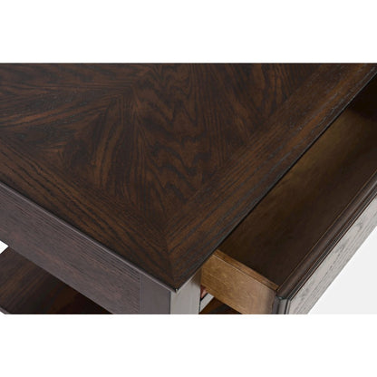 Modern Espresso Traditional 48" Sofa Console Table with Two Drawers