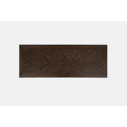 Modern Espresso Traditional 48" Sofa Console Table with Two Drawers