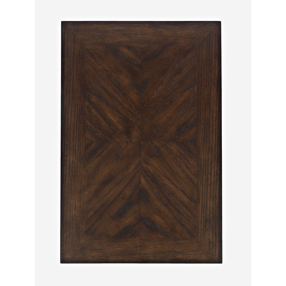 Modern Espresso Traditional Chairside End Table with Shelf and Drawer