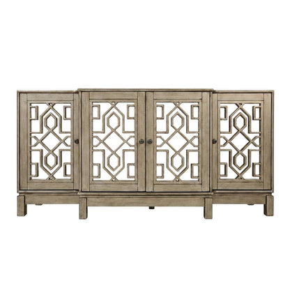 Mirrored Console Table, Vintage Accent Entryway Table for Living Room