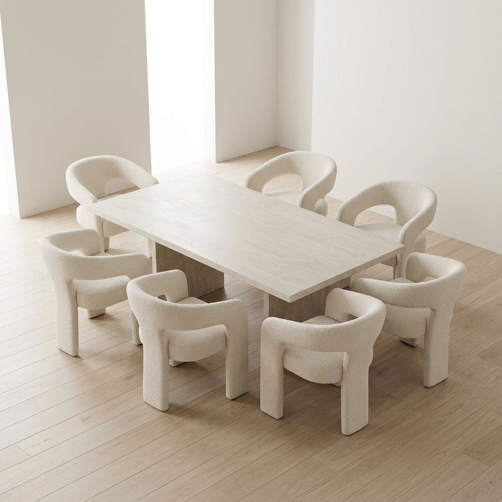 Modern Upholstered Counter Stool, Iron Frame, Grey, Set of 4