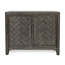 Gramercy Mid-Century Modern Chevron Two Door 40" Accent Chest