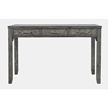 Gramercy Mid-Century Modern Chevron Three Drawer USB Charging Desk