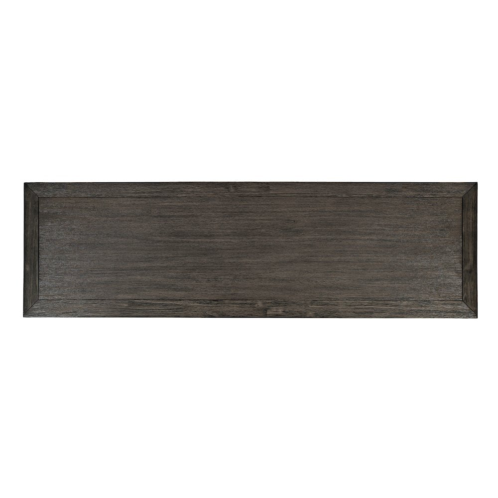 Gramercy Mid-Century Modern Chevron Three Door 60" Accent Cabinet