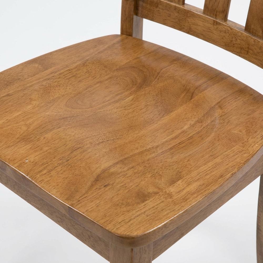 Slat Back Dining Chairs Set of 2, Farmhouse Accent Chair for Dining Room