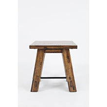 Cannon Valley Rustic Distressed Industrial Trestle End Table