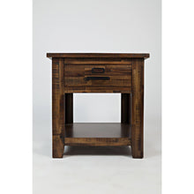 Cannon Valley Distressed Industrial End Table