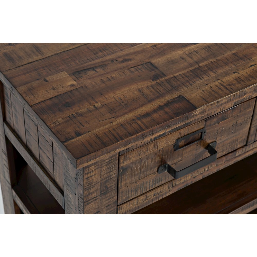 Cannon Valley Distressed Industrial 50" Sofa Table
