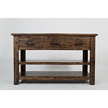 Cannon Valley Distressed Industrial 50" Sofa Table