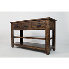Cannon Valley Distressed Industrial 50" Sofa Table