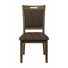 Cannon Valley Distressed Industrial Upholstered Back Dining Chair with Nailhead Trim (Set of 2)