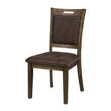 Cannon Valley Distressed Industrial Upholstered Back Dining Chair with Nailhead Trim (Set of 2)
