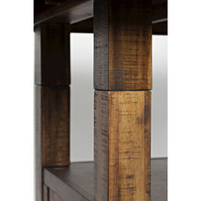 Distressed Industrial 72" Distressed Dining Table with Storage Base and Height