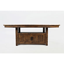 Distressed Industrial 72" Distressed Dining Table with Storage Base and Height