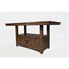 Distressed Industrial 72" Distressed Dining Table with Storage Base and Height