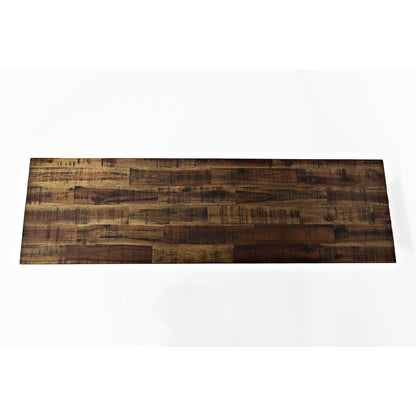 Cannon Valley Distressed Industrial Wine Cabinet