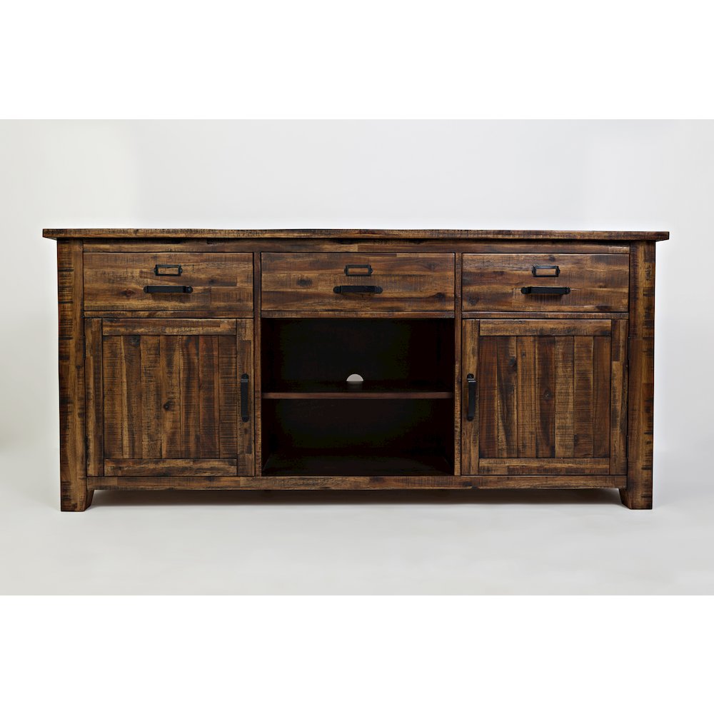 Cannon Valley Distressed Industrial 70" Media Unit