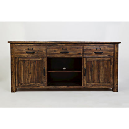 Cannon Valley Distressed Industrial 70" Media Unit