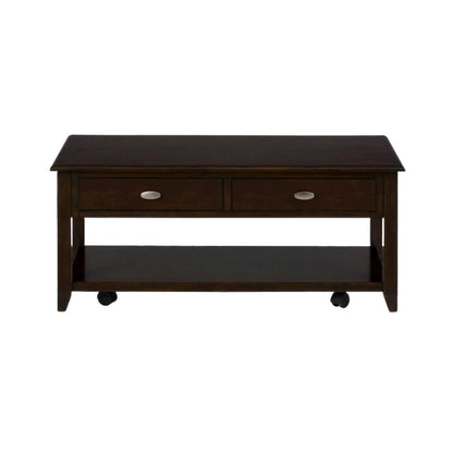 Brown Coffee Table for Living Room, Rectangular Table for Living Room