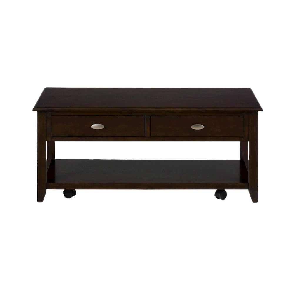 Brown Coffee Table for Living Room, Rectangular Table for Living Room