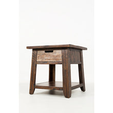 Painted Canyon Rustic Solid Acacia  End Table