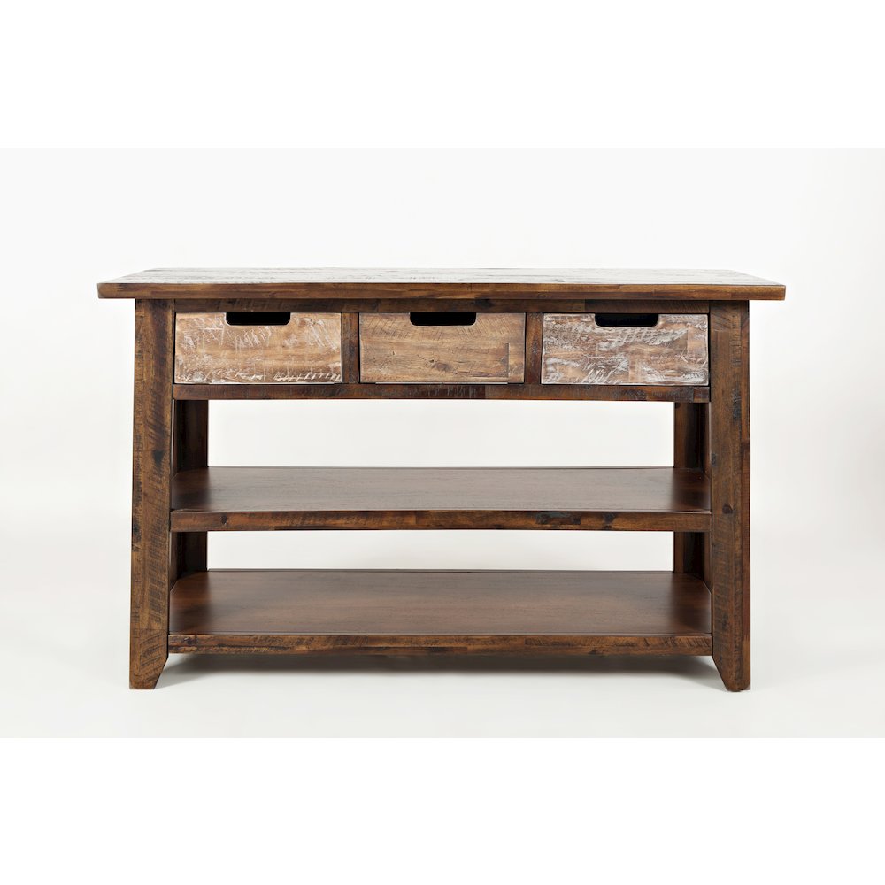 Painted Canyon Rustic Solid Acacia 50" Sofa Table