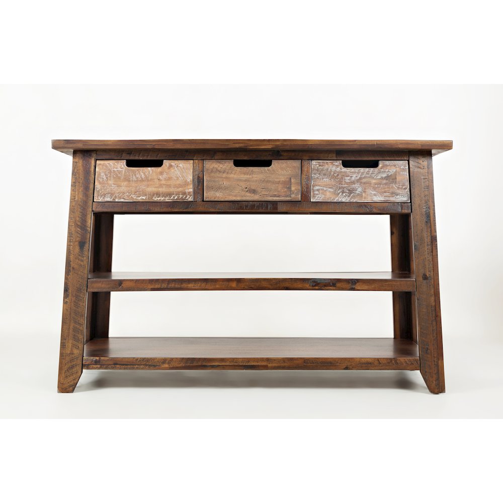 Painted Canyon Rustic Solid Acacia 50" Sofa Table