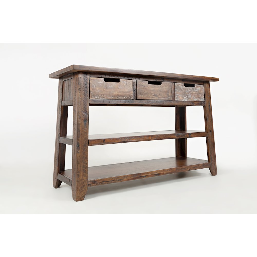 Painted Canyon Rustic Solid Acacia 50" Sofa Table