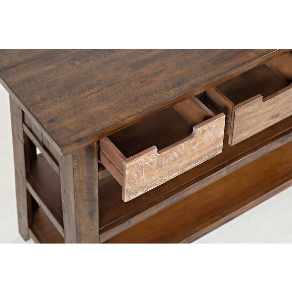Painted Canyon Rustic Solid Acacia 50" Sofa Table