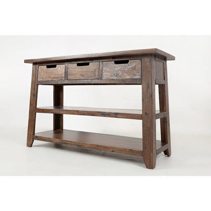Painted Canyon Rustic Solid Acacia 50" Sofa Table