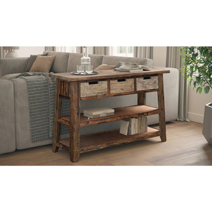 Painted Canyon Rustic Solid Acacia 50" Sofa Table