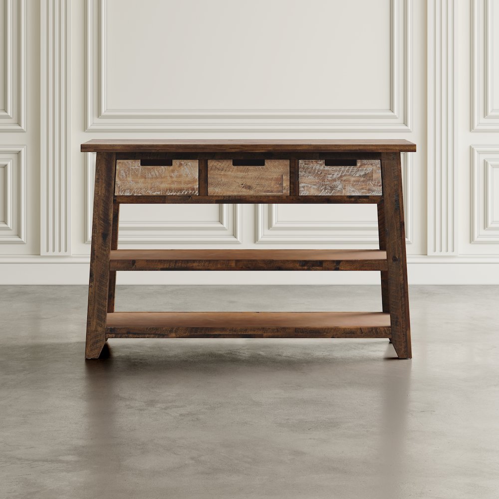 Painted Canyon Rustic Solid Acacia 50" Sofa Table