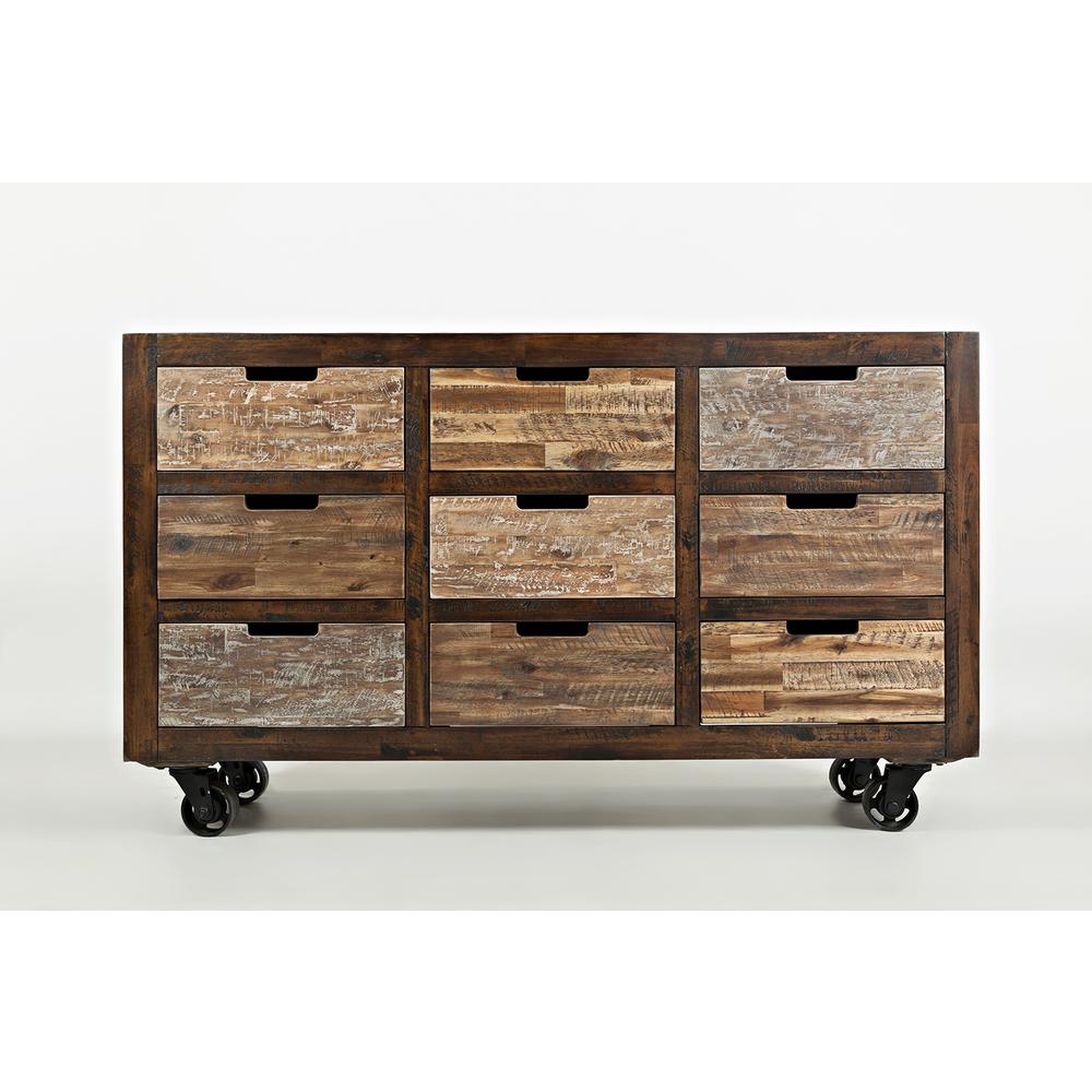 Painted 9 Drawer Accent Chest