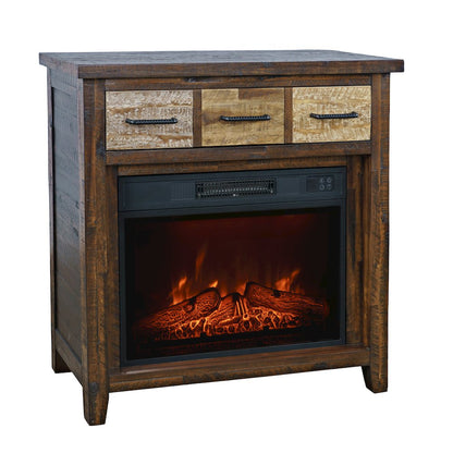 Painted Canyon Rustic 32" Electric Fireplace Console TV Stand