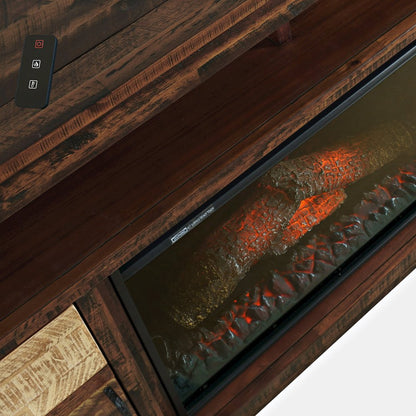 Painted Canyon Rustic 32" Electric Fireplace Console TV Stand