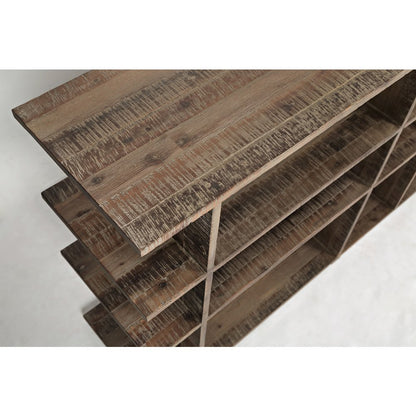 Conundrum Modern Distressed Solid Wood Bookcase