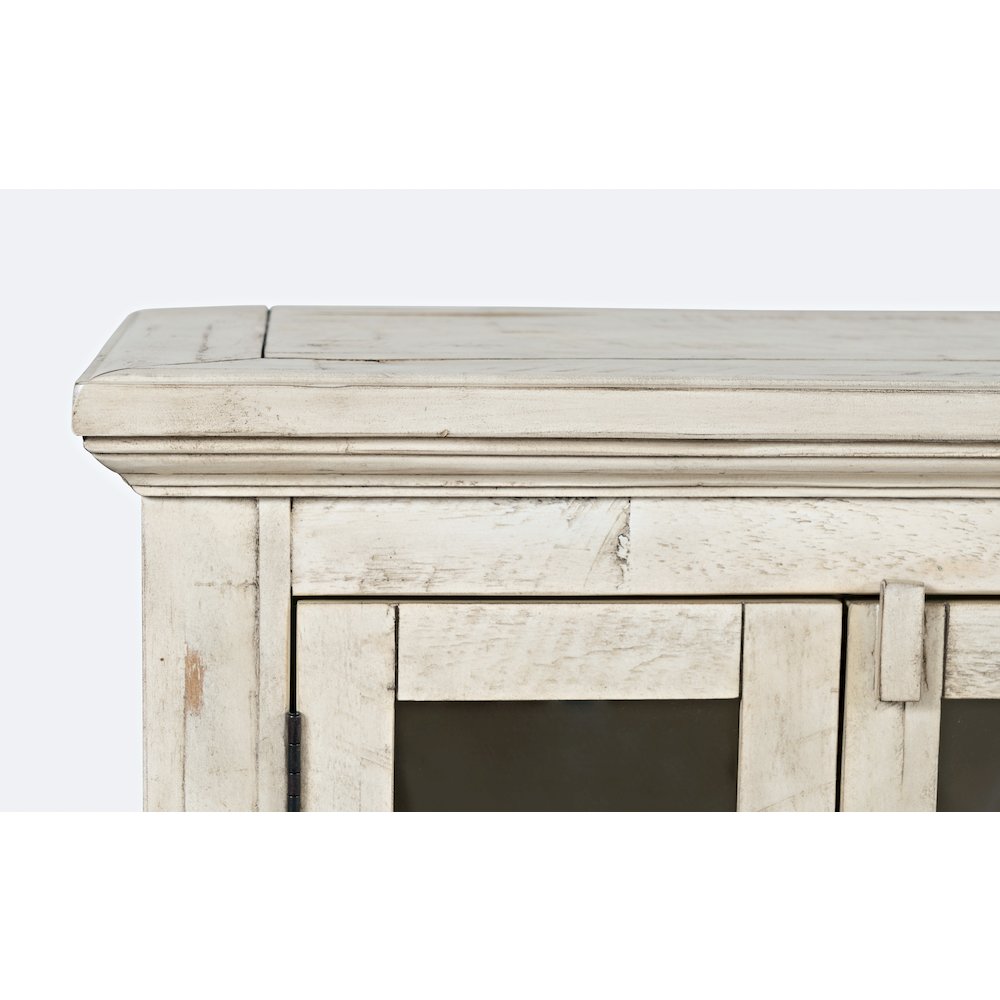 Rustic Shores 70" Coastal Distressed Acacia Six-Door Sideboard Cabinet