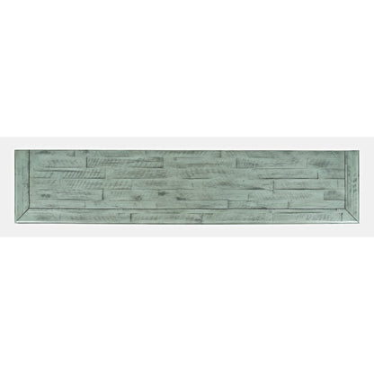 Rustic Shores 70" Coastal Distressed Acacia Six-Door Sideboard Cabinet