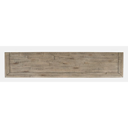 Rustic Shores 70" Coastal Distressed Acacia Six-Door Sideboard Cabinet