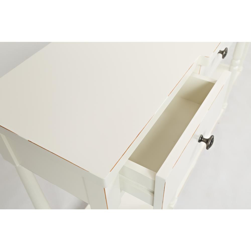 60" Console- Antique White