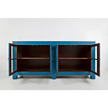 Aquitaine 70" Transitional Style Four Door Sideboard Cabinet