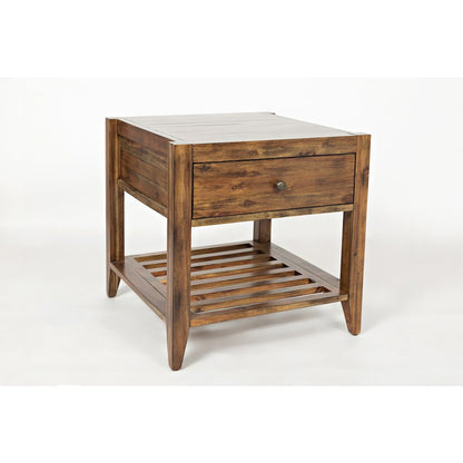 Beacon Street Modern Essential Solid Wood Square End Table