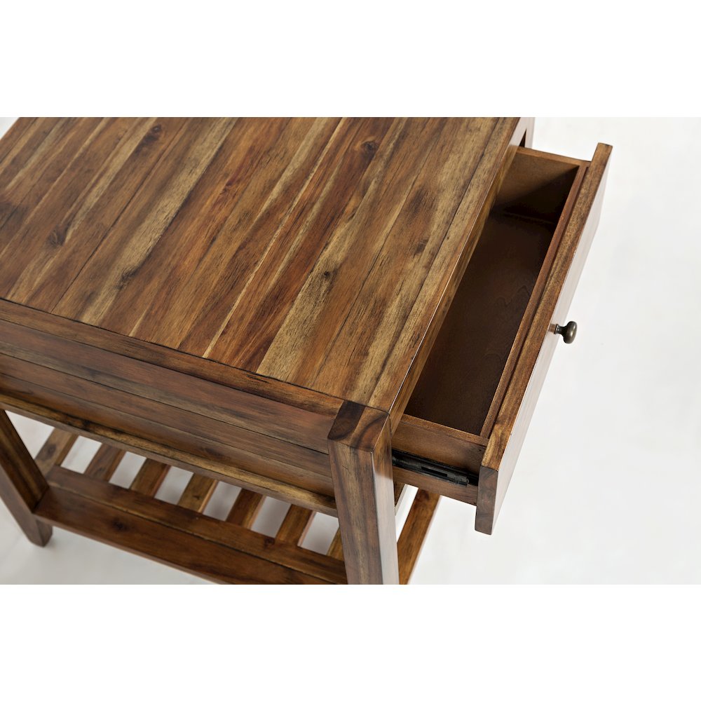 Beacon Street Modern Essential Solid Wood Square End Table