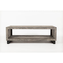 Mulholland Drive 56" Modern Distressed Solid Wood Coffee Table