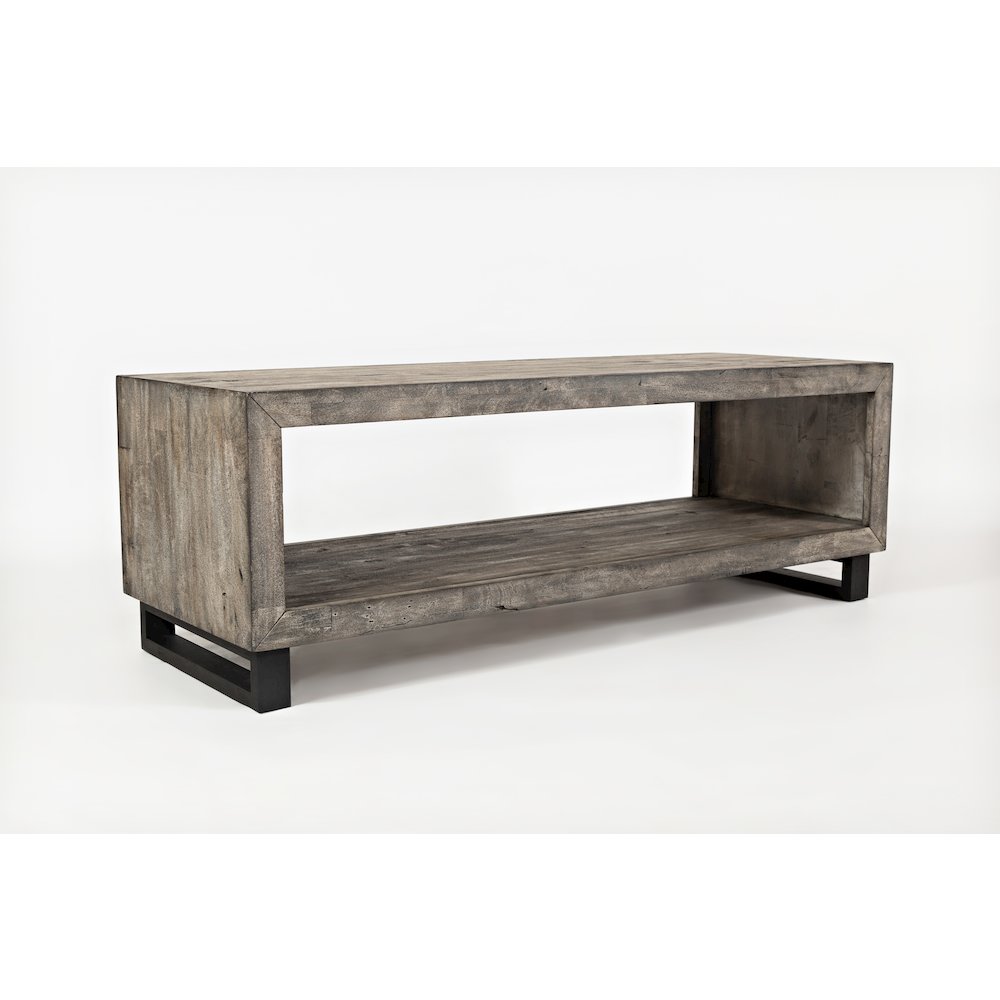 Mulholland Drive 56" Modern Distressed Solid Wood Coffee Table
