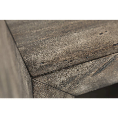 Mulholland Drive Modern Distressed Solid Wood End Table