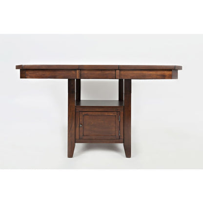Manchester Contemporary Adjustable Height Storage Square 54" Dining Table