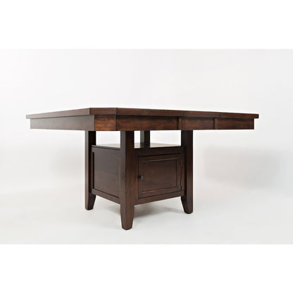 Manchester Contemporary Adjustable Height Storage Square 54" Dining Table