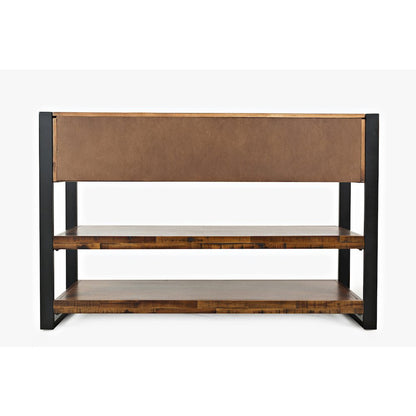 Loftworks Modern Industrial Distressed Acacia 50" Sofa Table with Drawers