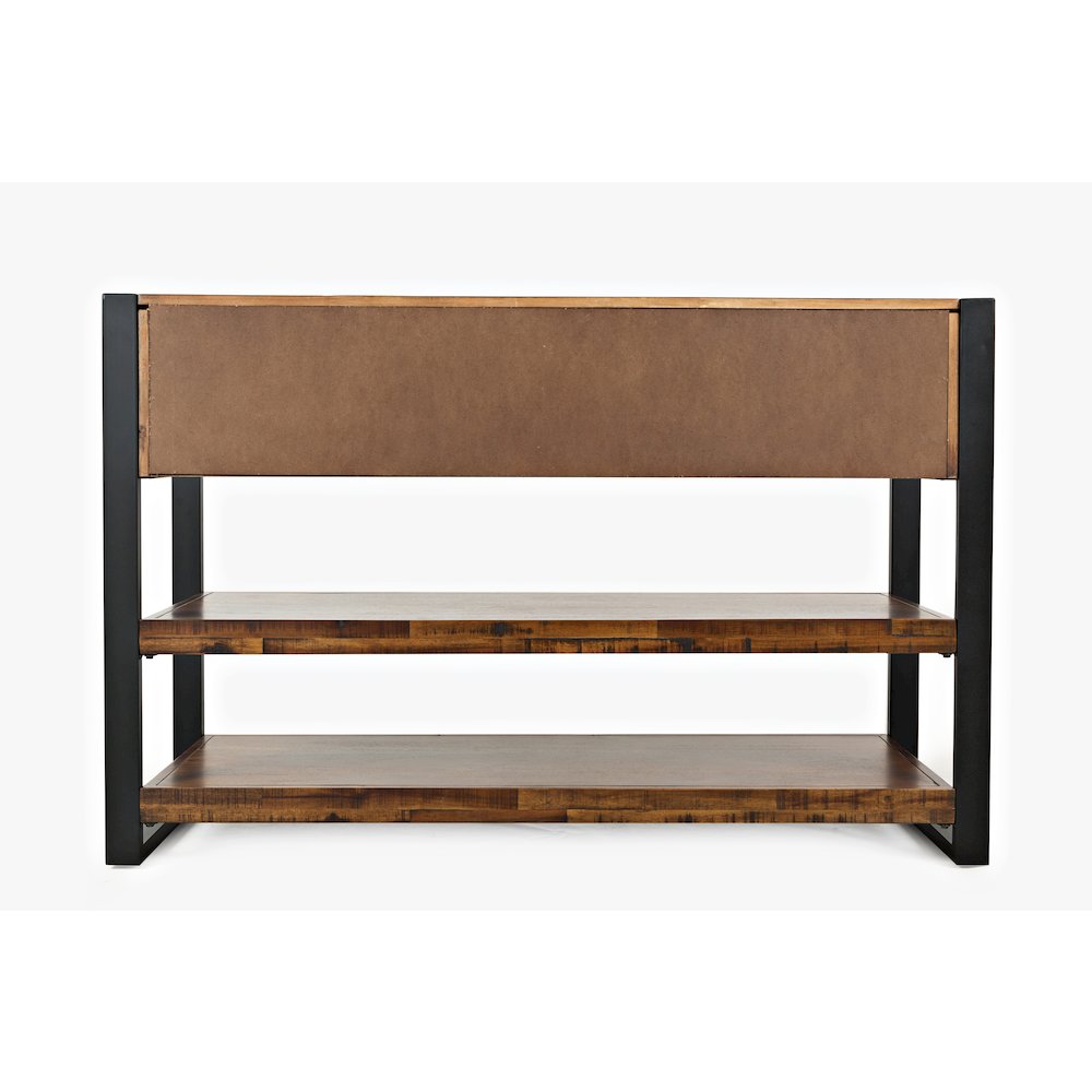 Loftworks Modern Industrial Distressed Acacia 50" Sofa Table with Drawers